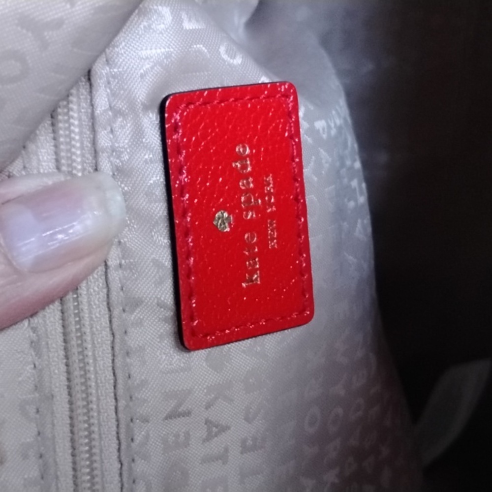 Kate Spade Red Leather Satchel - Picture 5 of 13